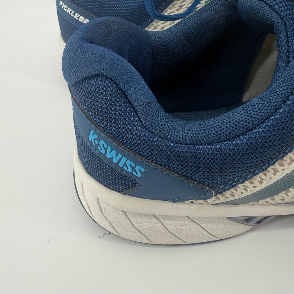 K-Swiss Mens Pickleball Shoes Tennis Sneakers Size 10 White Blue DuraWrap - Picture 7 of 11